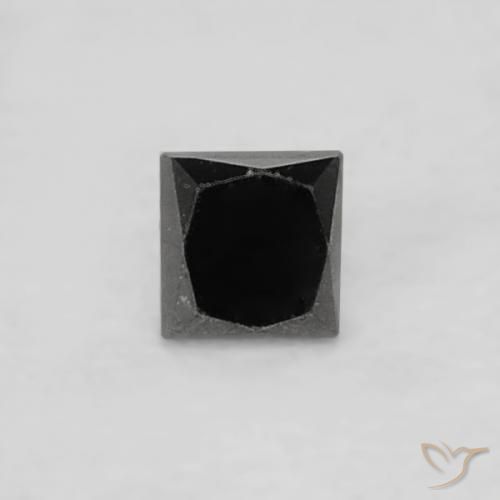 0.04ct Natürlicher Schwarz Diamant, Quadrat, Lichtundurchlässig