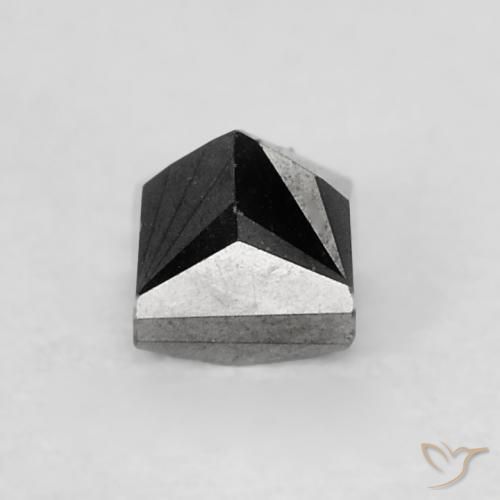 9,17 ctw natürlicher Schwarz Diamant, Quadrat, Lichtundurchlässig