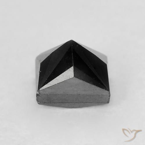9,17 ctw natürlicher Schwarz Diamant, Quadrat, Lichtundurchlässig