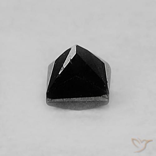 9,17 ctw natürlicher Schwarz Diamant, Quadrat, Lichtundurchlässig