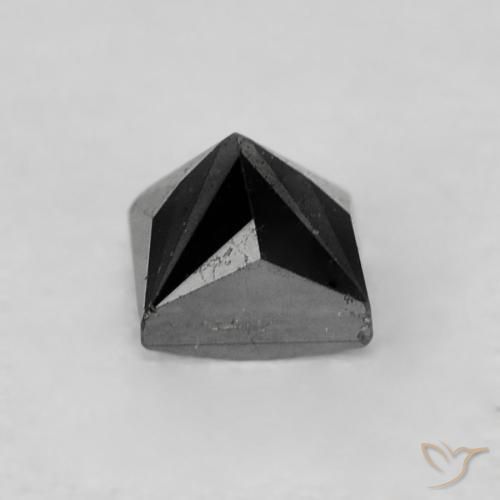 9,17 ctw natürlicher Schwarz Diamant, Quadrat, Lichtundurchlässig