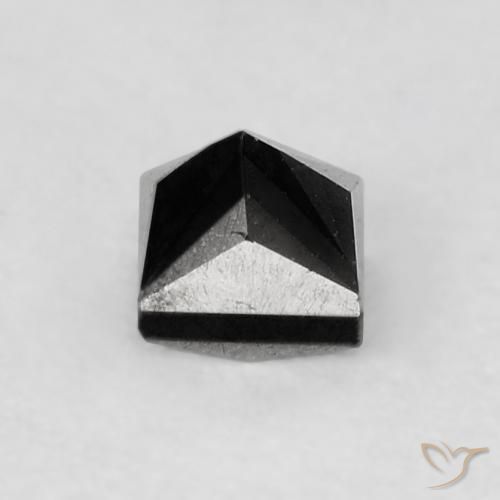 9,17 ctw natürlicher Schwarz Diamant, Quadrat, Lichtundurchlässig