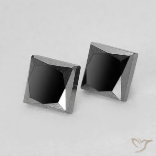 0.29 ct natürliche Schwarz Diamant-Edelsteine, Quadrat, Lichtundurchlässig
