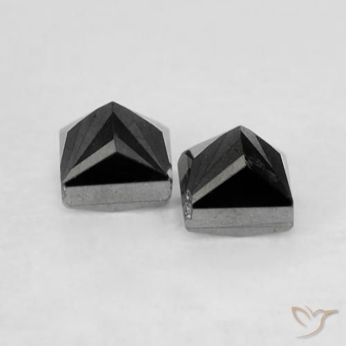 0.29 ct natürliche Schwarz Diamant-Edelsteine, Quadrat, Lichtundurchlässig