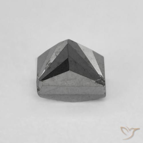 9,17 ctw natürlicher Schwarz Diamant, Quadrat, Lichtundurchlässig