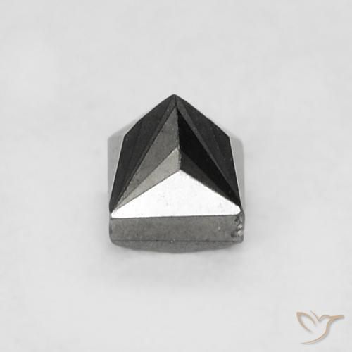 9,17 ctw natürlicher Schwarz Diamant, Quadrat, Lichtundurchlässig