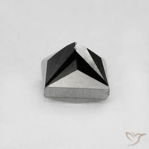 9,17 ctw natürlicher Schwarz Diamant, Quadrat, Lichtundurchlässig