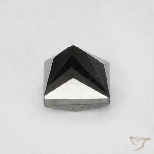 9,17 ctw natürlicher Schwarz Diamant, Quadrat, Lichtundurchlässig