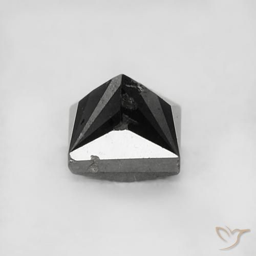 9,17 ctw natürlicher Schwarz Diamant, Quadrat, Lichtundurchlässig