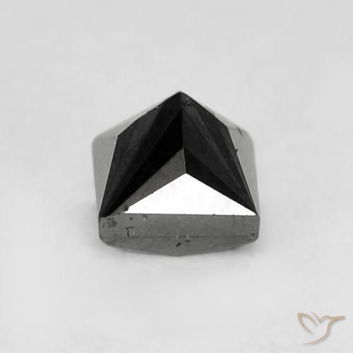 9,17 ctw natürlicher Schwarz Diamant, Quadrat, Lichtundurchlässig