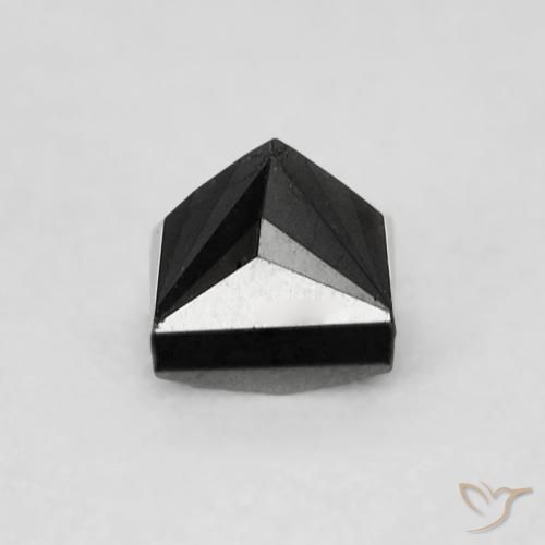 9,17 ctw natürlicher Schwarz Diamant, Quadrat, Lichtundurchlässig