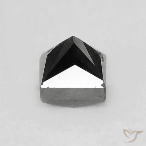 9,17 ctw natürlicher Schwarz Diamant, Quadrat, Lichtundurchlässig