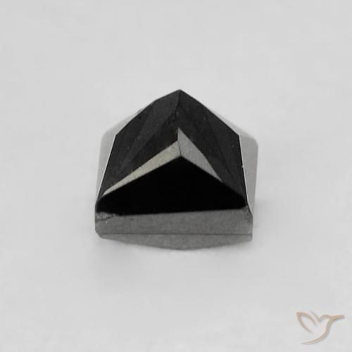 9,17 ctw natürlicher Schwarz Diamant, Quadrat, Lichtundurchlässig