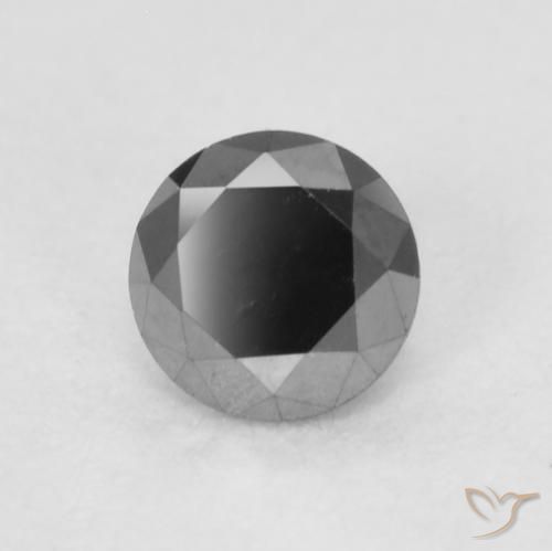 9,17 ctw natürlicher Schwarz Diamant, Runden, Lichtundurchlässig
