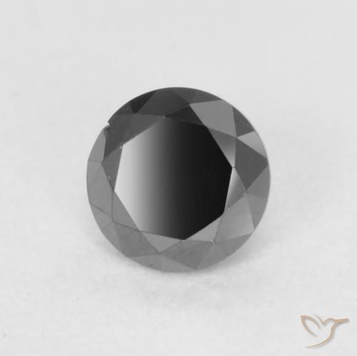 9,17 ctw natürlicher Schwarz Diamant, Runden, Lichtundurchlässig