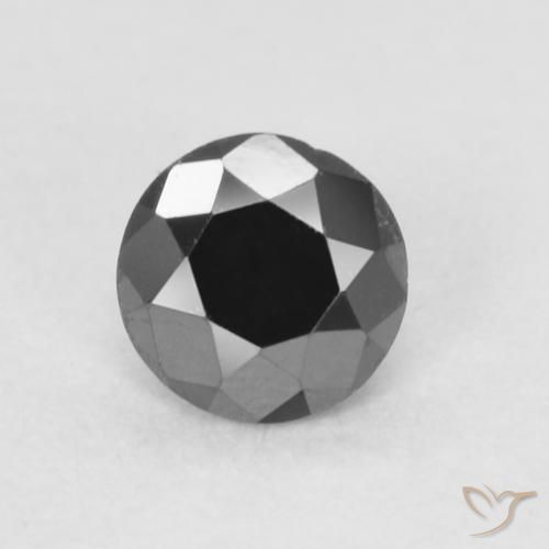 9,17 ctw natürlicher Schwarz Diamant, Runden, Lichtundurchlässig