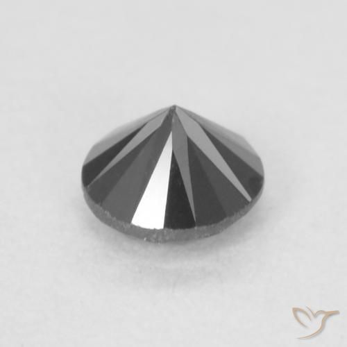 9,17 ctw natürlicher Schwarz Diamant, Runden, Lichtundurchlässig