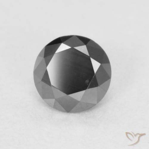 9,17 ctw natürlicher Schwarz Diamant, Runden, Lichtundurchlässig