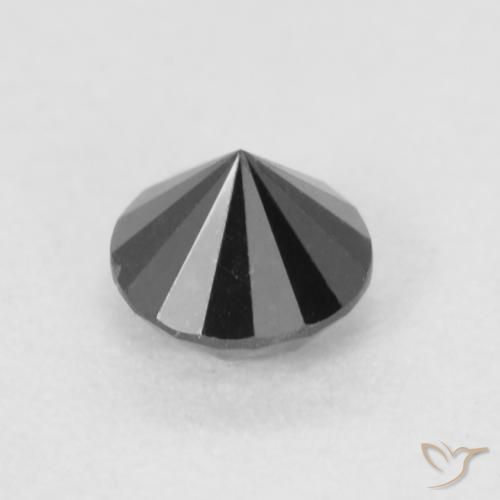 9,17 ctw natürlicher Schwarz Diamant, Runden, Lichtundurchlässig