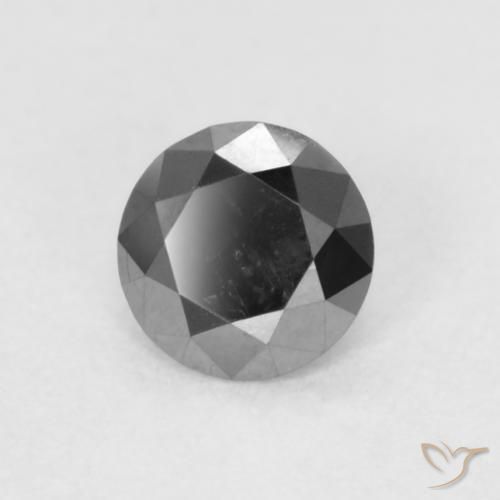9,17 ctw natürlicher Schwarz Diamant, Runden, Lichtundurchlässig