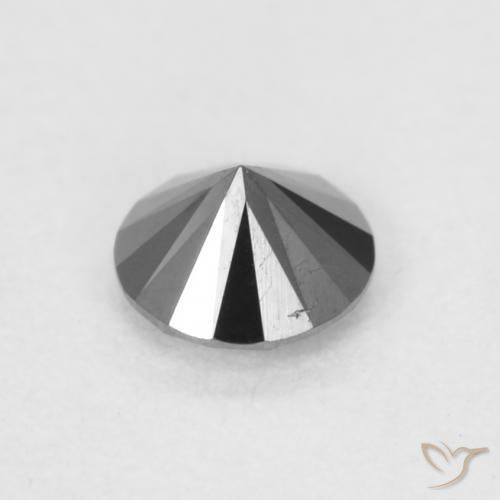9,17 ctw natürlicher Schwarz Diamant, Runden, Lichtundurchlässig