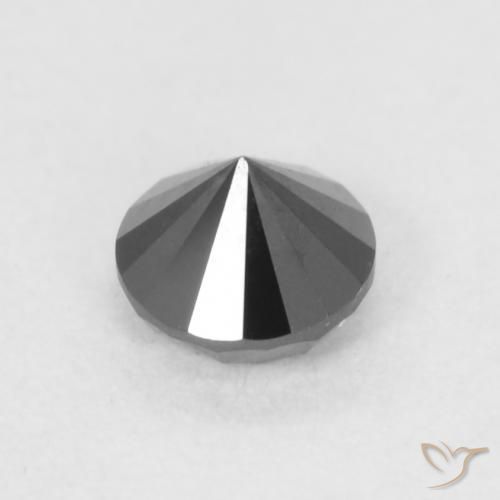 9,17 ctw natürlicher Schwarz Diamant, Runden, Lichtundurchlässig