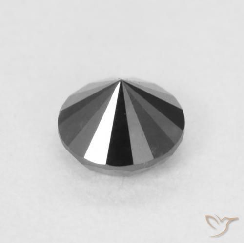 9,17 ctw natürlicher Schwarz Diamant, Runden, Lichtundurchlässig