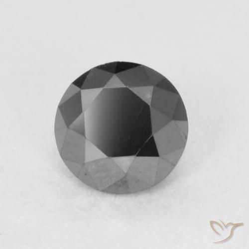 9,17 ctw natürlicher Schwarz Diamant, Runden, Lichtundurchlässig
