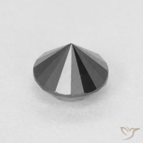 9,17 ctw natürlicher Schwarz Diamant, Runden, Lichtundurchlässig