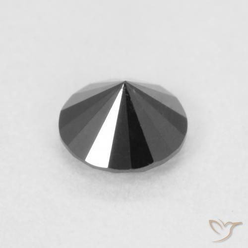 9,17 ctw natürlicher Schwarz Diamant, Runden, Lichtundurchlässig