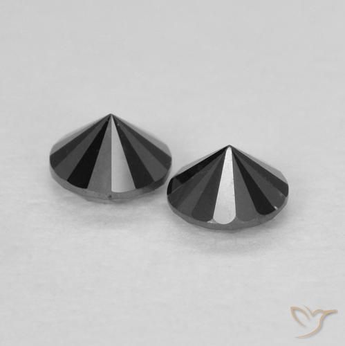 0.23 ct natürliche Schwarz Diamant-Edelsteine, Runden, Lichtundurchlässig