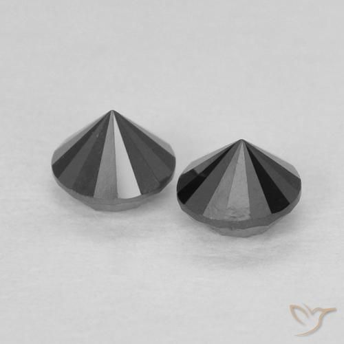 0.29 ct natürliche Schwarz Diamant-Edelsteine, Runden, Lichtundurchlässig