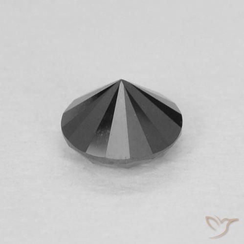 9,17 ctw natürlicher Schwarz Diamant, Runden, Lichtundurchlässig