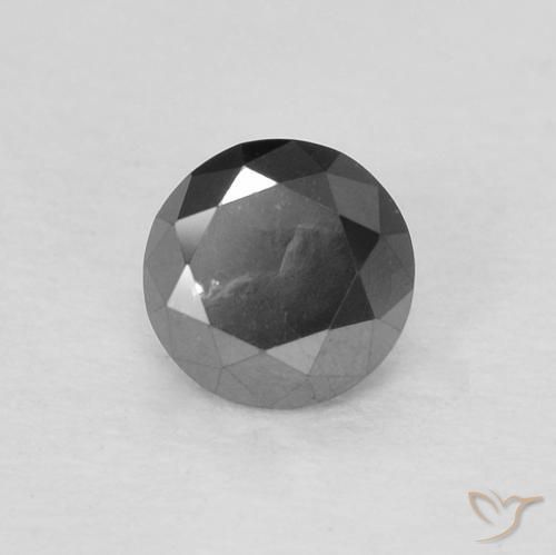 9,17 ctw natürlicher Schwarz Diamant, Runden, Lichtundurchlässig