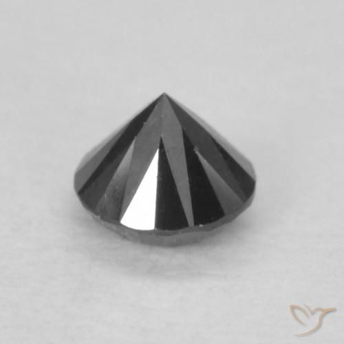9,17 ctw natürlicher Schwarz Diamant, Runden, Lichtundurchlässig