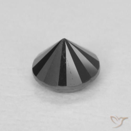 9,17 ctw natürlicher Schwarz Diamant, Runden, Lichtundurchlässig