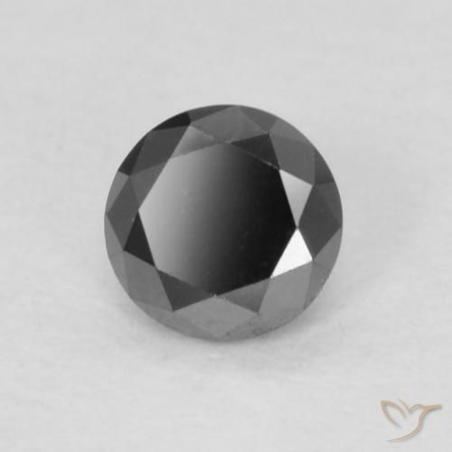 9,17 ctw natürlicher Schwarz Diamant, Runden, Lichtundurchlässig