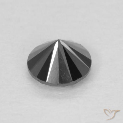 9,17 ctw natürlicher Schwarz Diamant, Runden, Lichtundurchlässig