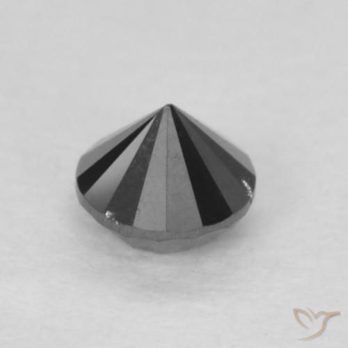 9,17 ctw natürlicher Schwarz Diamant, Runden, Lichtundurchlässig