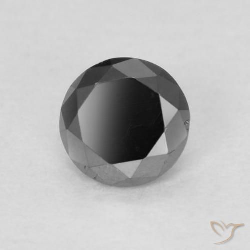 9,17 ctw natürlicher Schwarz Diamant, Runden, Lichtundurchlässig
