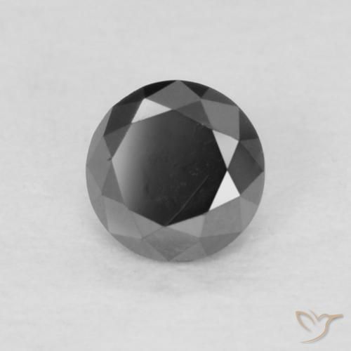 9,17 ctw natürlicher Schwarz Diamant, Runden, Lichtundurchlässig