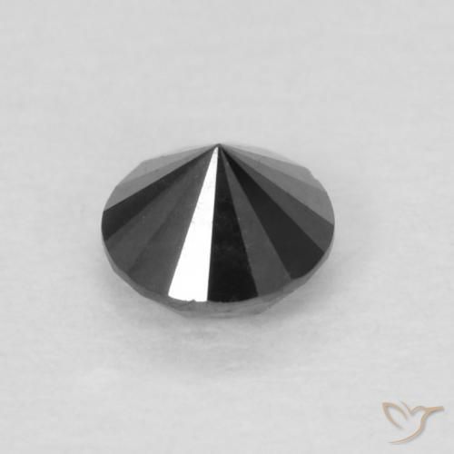9,17 ctw natürlicher Schwarz Diamant, Runden, Lichtundurchlässig
