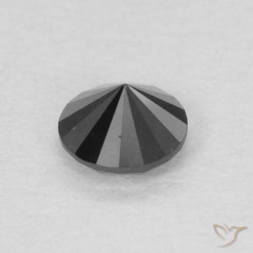 9,17 ctw natürlicher Schwarz Diamant, Runden, Lichtundurchlässig