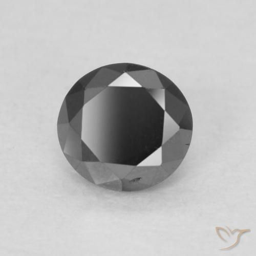 9,17 ctw natürlicher Schwarz Diamant, Runden, Lichtundurchlässig