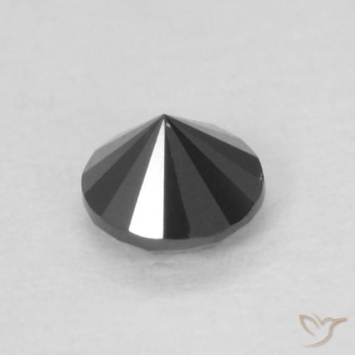 9,17 ctw natürlicher Schwarz Diamant, Runden, Lichtundurchlässig