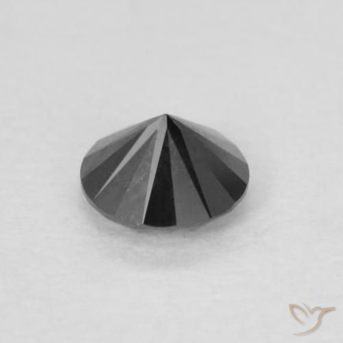 9,17 ctw natürlicher Schwarz Diamant, Runden, Lichtundurchlässig