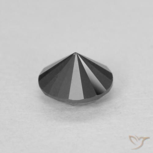 9,17 ctw natürlicher Schwarz Diamant, Runden, Lichtundurchlässig