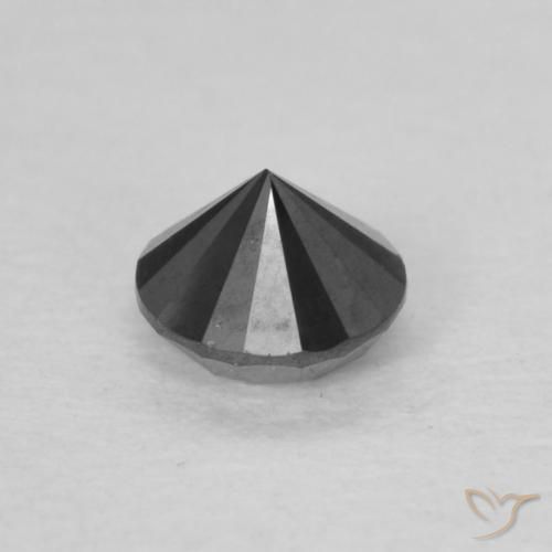 9,17 ctw natürlicher Schwarz Diamant, Runden, Lichtundurchlässig