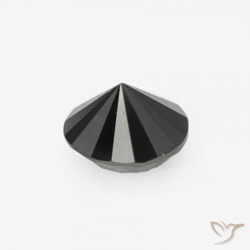 9,17 ctw natürlicher Schwarz Diamant, Runden, Lichtundurchlässig