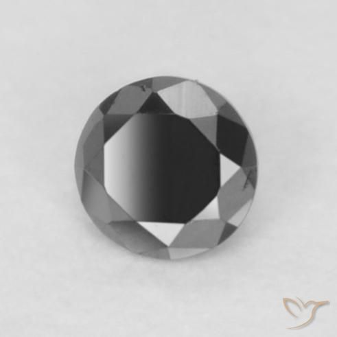 9,17 ctw natürlicher Schwarz Diamant, Runden, Lichtundurchlässig
